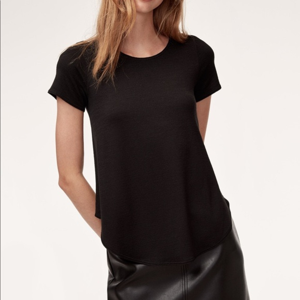 Aritzia Wilfred Free Esther T-Shirt Black
